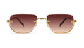 9FIVE VILLA Black & 24K Gold Sienna Gradation Sunglasses