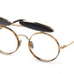〇希少モデル〇 9five 50-50 Flip-Up 24K Gold Shades　フィフティーフィフティー / フリップアップ24Kゴールド / サングラス / ナインファイブ/メガネ/はね上げ