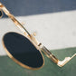 〇希少モデル〇 9five 50-50 Flip-Up 24K Gold Shades　フィフティーフィフティー / フリップアップ24Kゴールド / サングラス / ナインファイブ/メガネ/はね上げ