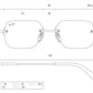 9five CLARITY LITE 24k Gold Clear Lens Glasses　クラリティー / 24Kゴールド / クリアレンズグラス / 偏光レンズ/ナインファイブ
