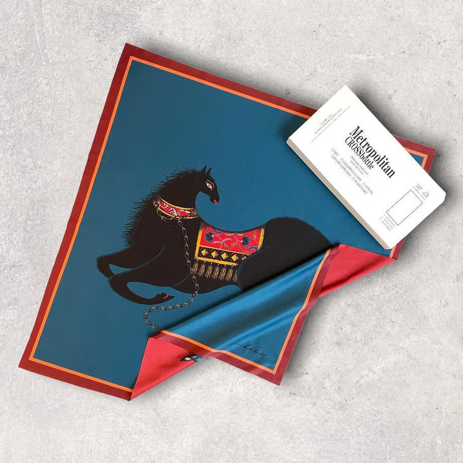 MCB552106 / bliss / （メガネ拭き・めがね拭き） "MIHO MURAKAMI"   x MetropolitanCROSSbottle　メトロポリタンクロスボトル アートクロス　  Lサイズ（55cmx55cm）バンダナサイズ