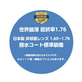 日本製非球面メガネレンズ 屈折率1.60 1.67 1.70 1.76 世界最薄超極薄型非球面レンズ UVカット　クリア 無色　ブルーライトカットオプション 2枚一組