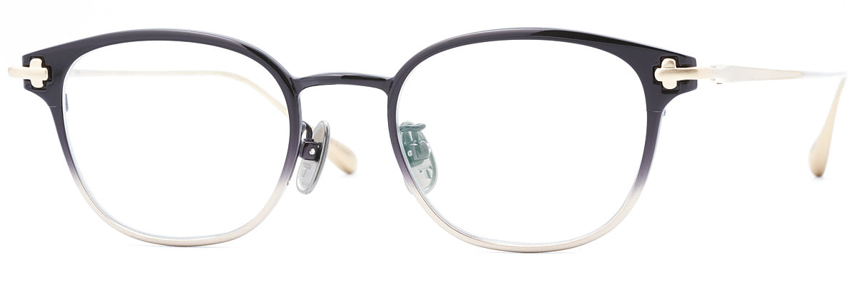 TAYLOR WITH RESPECT mellow Col.01 Black & Gold eyeglass frame / テイラーウィズリスペクト メロウ ブラック＆ゴールド
