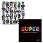 MCB552121 / LESLIE KEE レスリーキー / "SUPER"-B&W-　MetropolitanCROSSbottle　メトロポリタンクロスボトル メガネ拭き　アートクロス